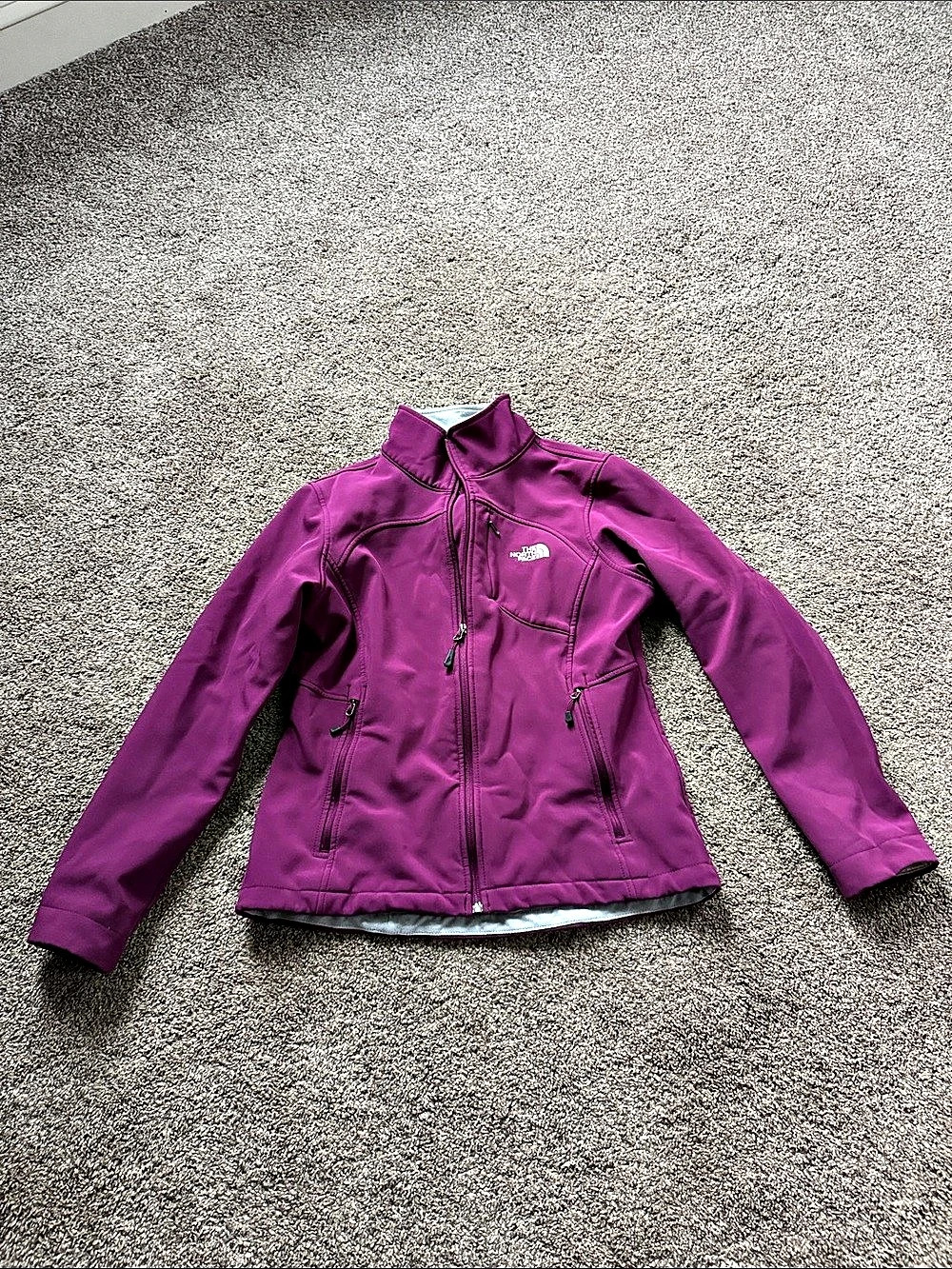 The North Face Apex Bionic Jacket Women's Purple Soft Shell Medium EUC